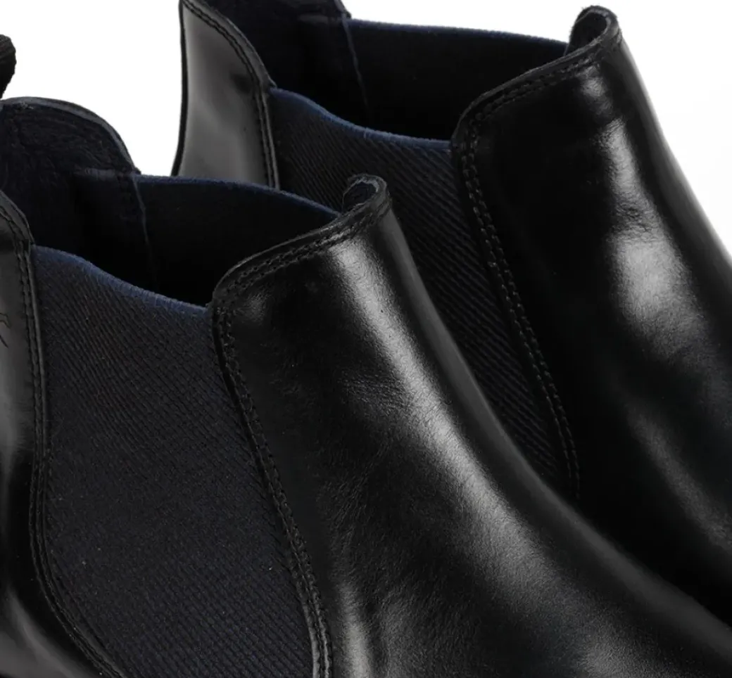 Outlet Fluchos BELGAS F0770 Black Ankle Boot