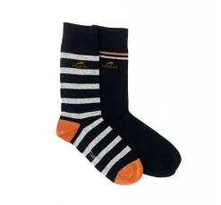 Sale Fluchos CA0009 Calcetin largo Navy-rayas (2p) 1970-1971