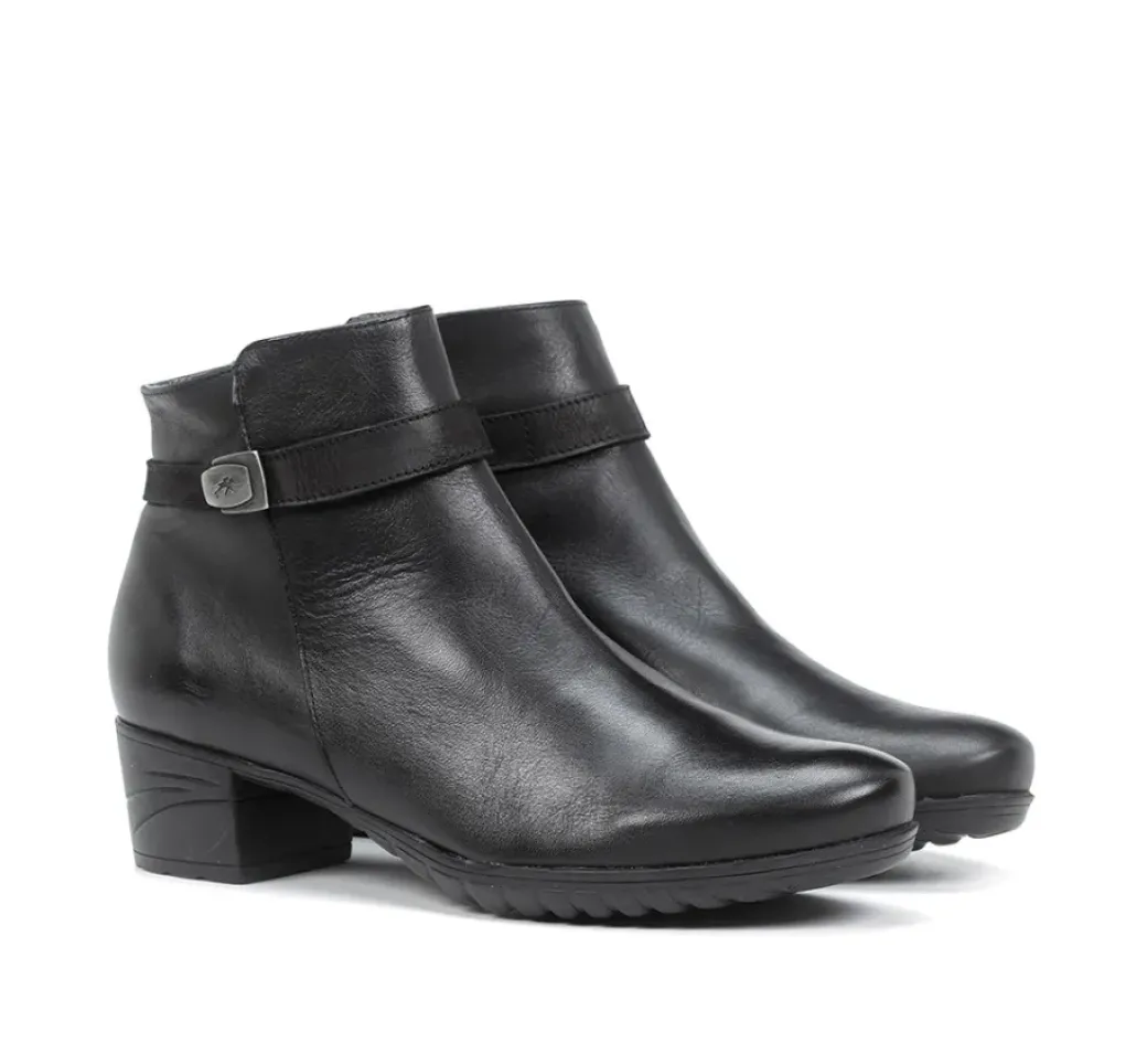 Outlet Fluchos CHARIS F0937 Black Ankle Boot