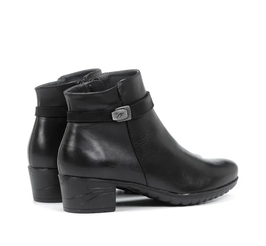 Outlet Fluchos CHARIS F0937 Black Ankle Boot