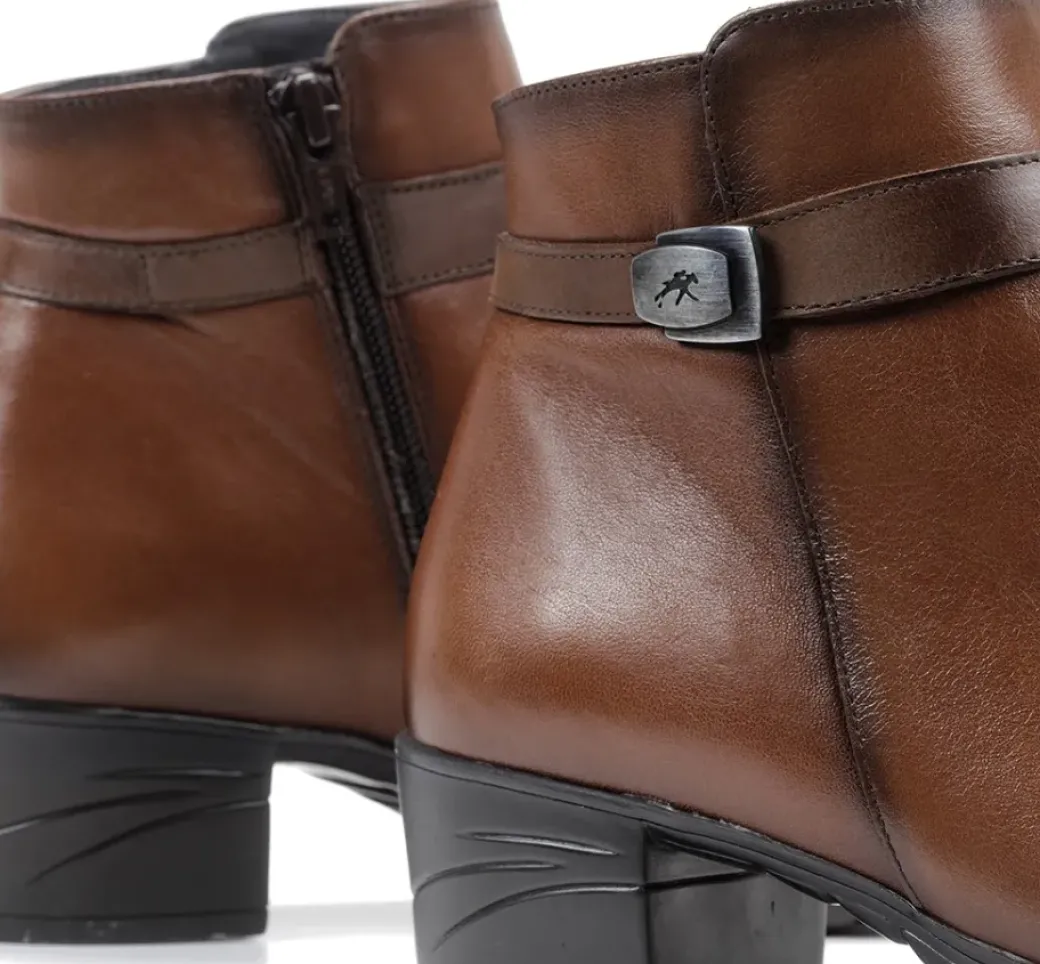Cheap Fluchos CHARIS F0937 Brown Ankle Boot