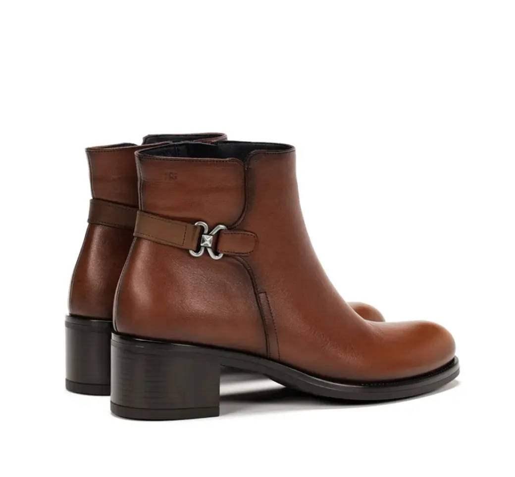 Clearance Fluchos CHIARA D8966 Brown Ankle Boot