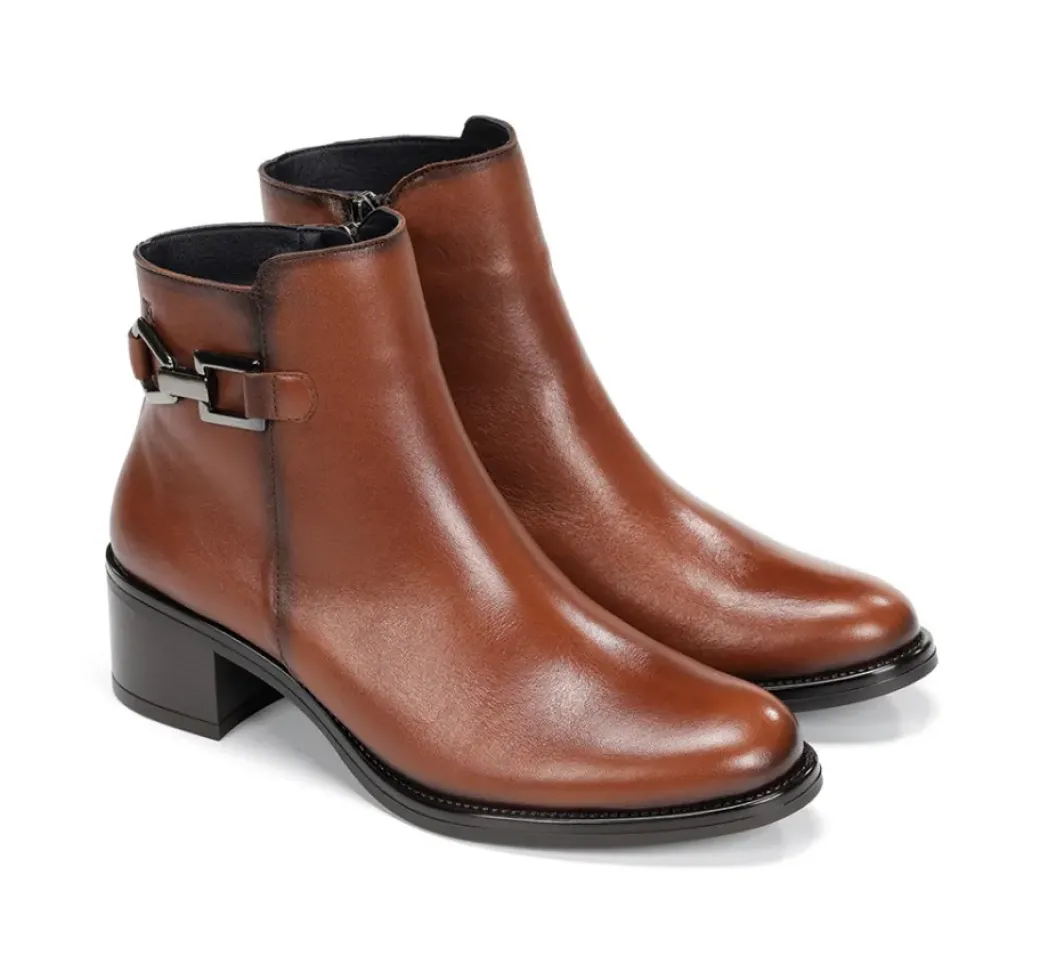 Best Fluchos CHIARA D9347 Brown Ankle Boot