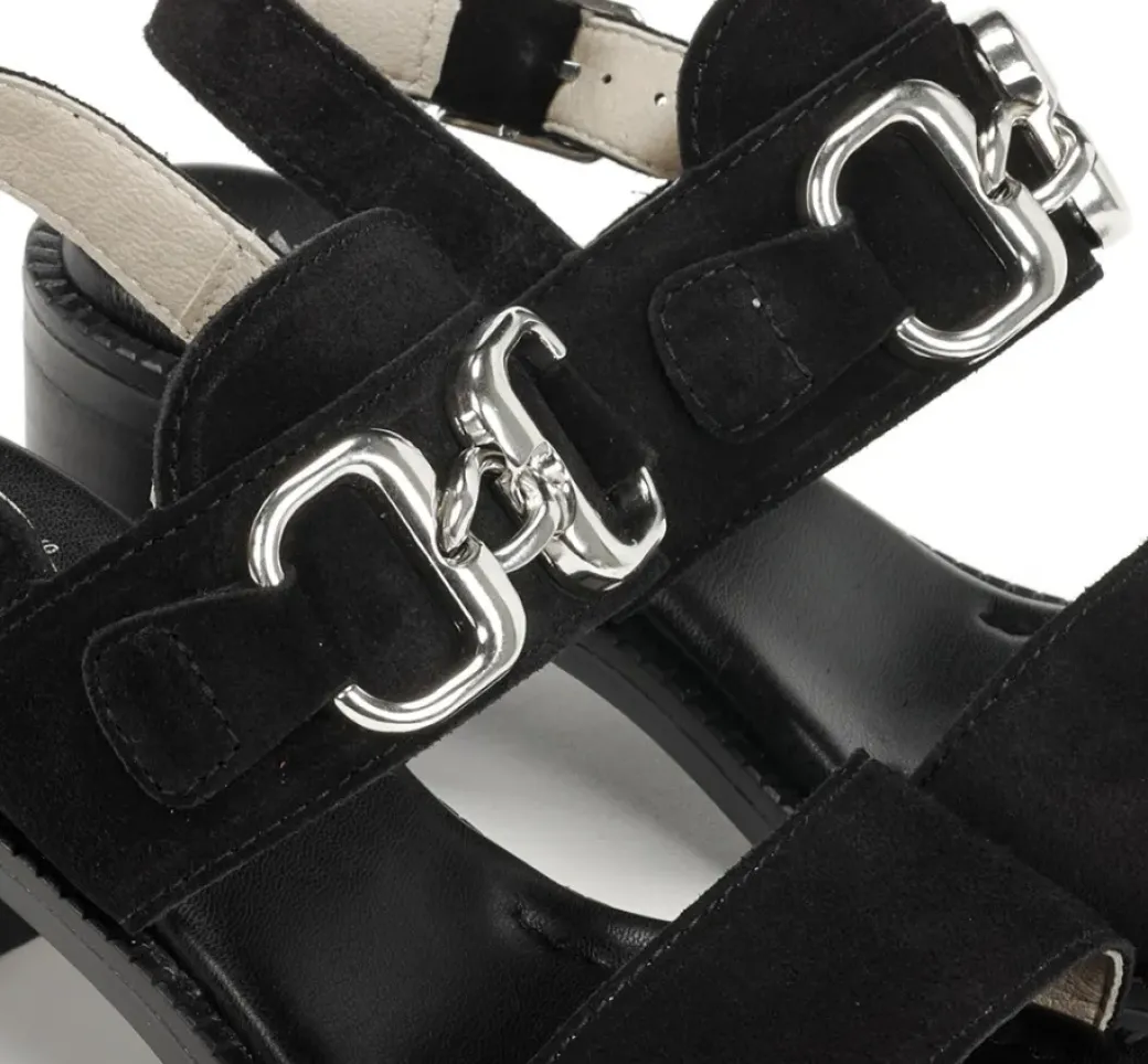 Outlet Fluchos CIRCUS D9065 Black Sandal