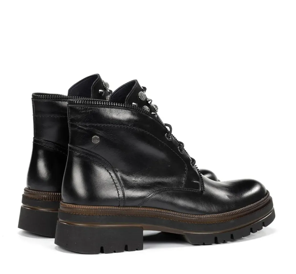 Best Sale Fluchos COSMO D9390 Black Ankle Boot