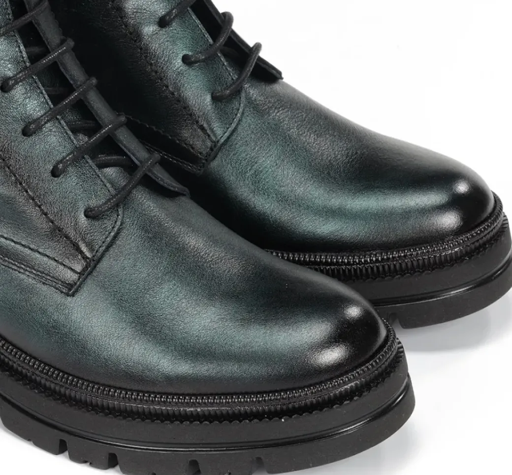 Cheap Fluchos COSMO D9389 Green Ankle Boot