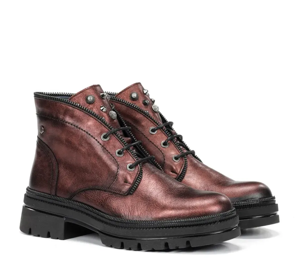 Cheap Fluchos COSMO D9390 Red Ankle Boot
