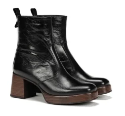 New Fluchos CRISTEL D9157 Black Ankle Boot