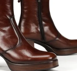 Cheap Fluchos CRISTEL D9157 Brown Ankle Boot
