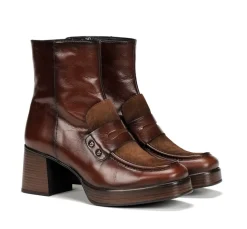 Cheap Fluchos CRISTEL D9158 Brown Ankle Boot