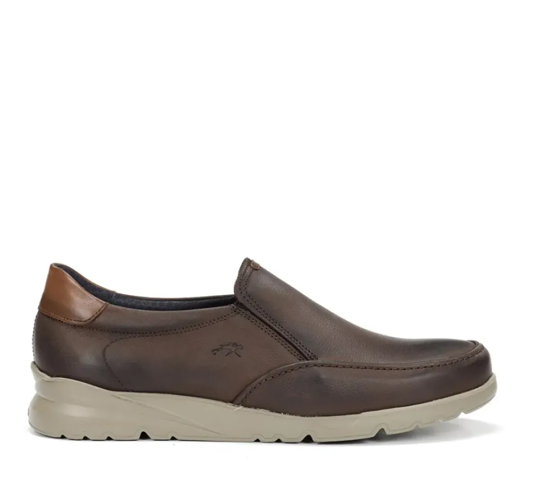 Clearance Fluchos DARYL F1458 Brown Slip On