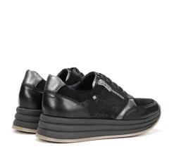 New Fluchos DRAZ D9249 Black Sneaker