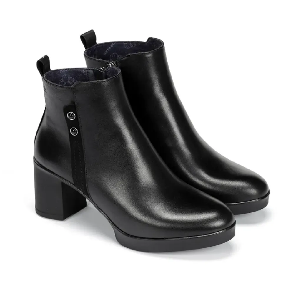 Cheap Fluchos ELITE D9423 Black Ankle Boot