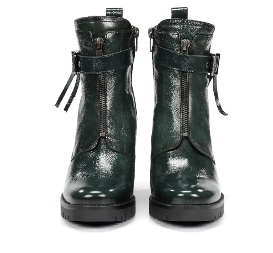 Sale Fluchos EVIE D9163 Green Ankle Boot