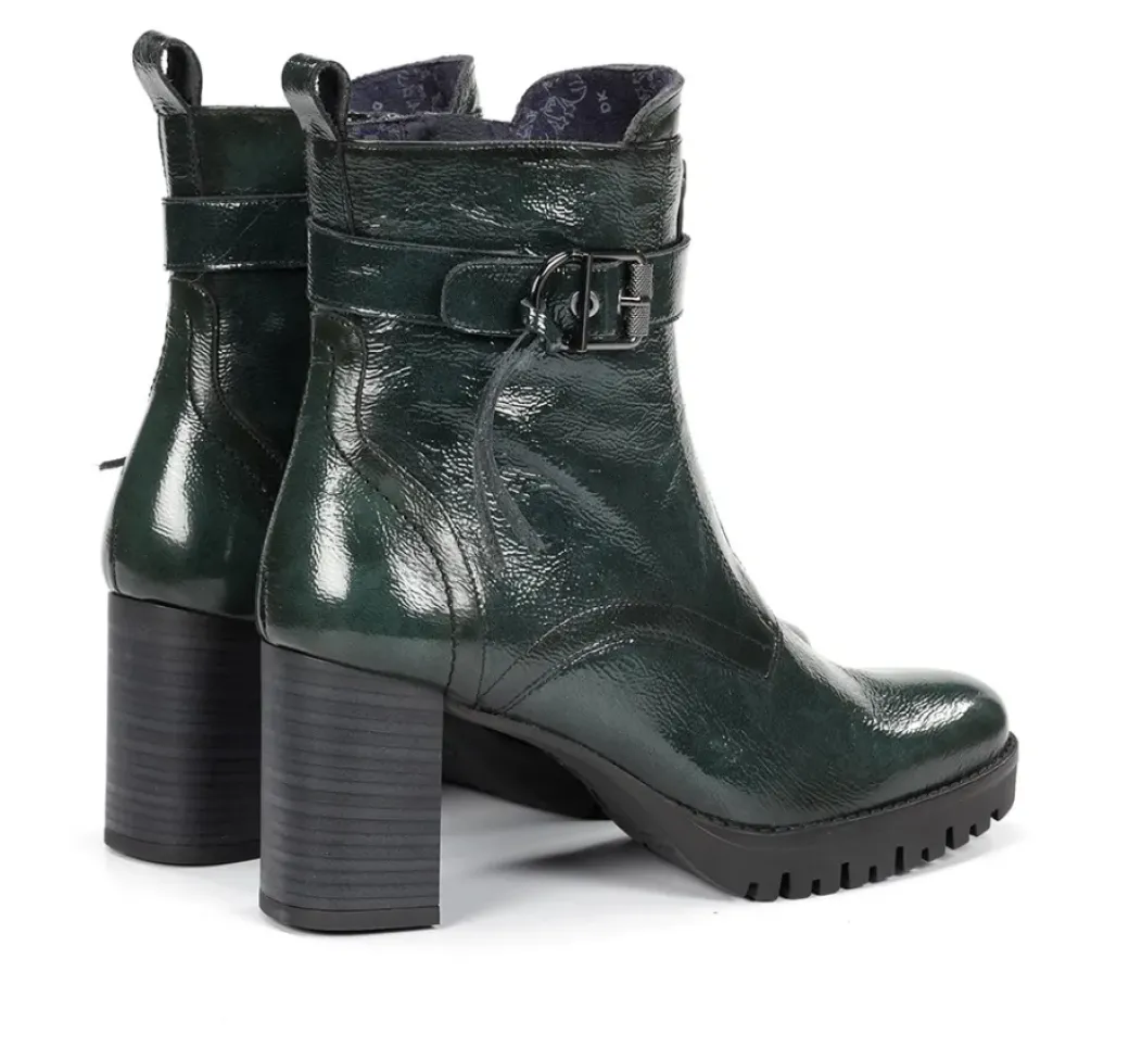 Sale Fluchos EVIE D9163 Green Ankle Boot