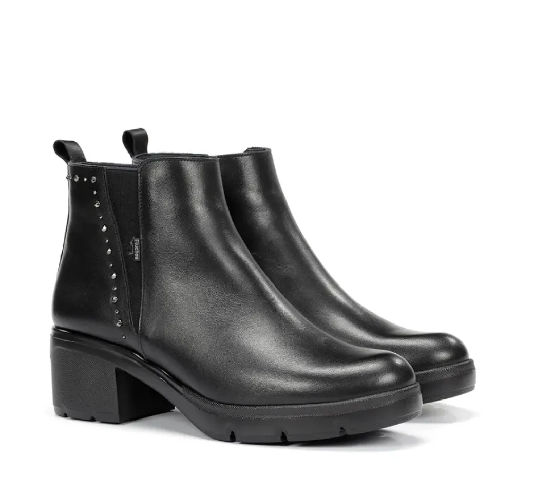 Store Fluchos FUGAZ F2109 Black Ankle Boot