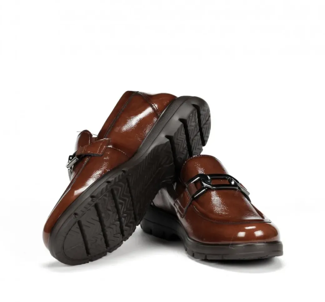 Shop Fluchos GLADIS F1794 Brown Moccasin