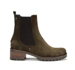 Fashion Fluchos GLASS D8824 Green Ankle Boot