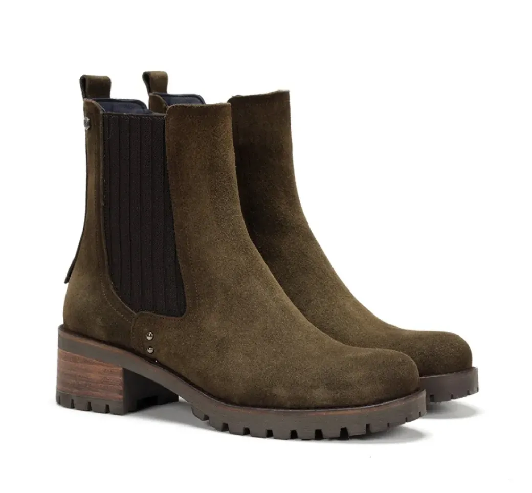 Fashion Fluchos GLASS D8824 Green Ankle Boot