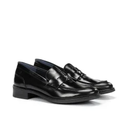 New Fluchos HARVARD D8710 Black Moccasin