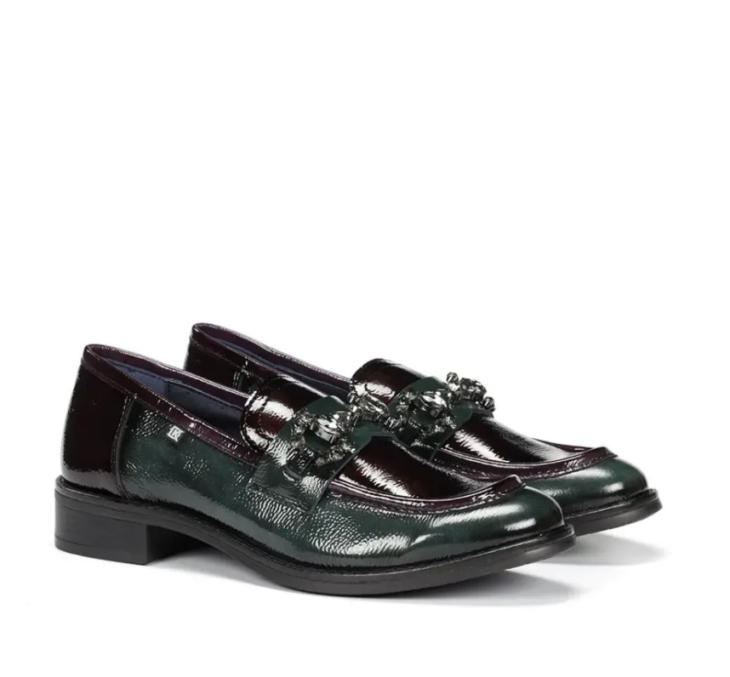 Cheap Fluchos HARVARD D9118 Green Moccasin
