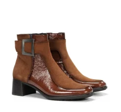 Online Fluchos IKIA D9199 Brown Ankle Boot