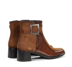 Online Fluchos IKIA D9199 Brown Ankle Boot
