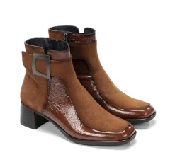 Online Fluchos IKIA D9199 Brown Ankle Boot
