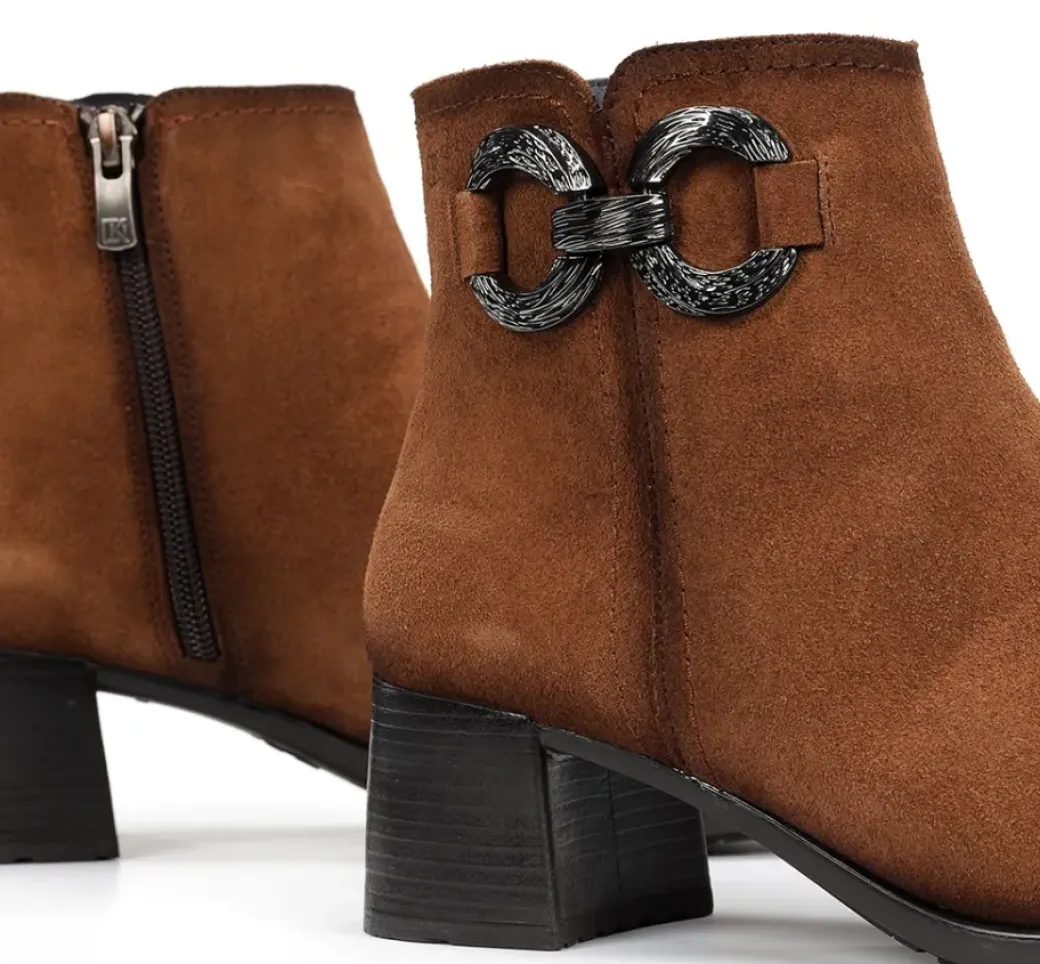 Flash Sale Fluchos IKIA D9200 Brown Ankle Boot