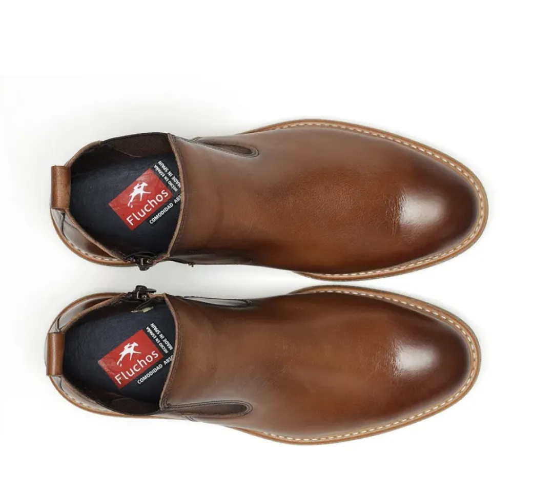 Best Sale Fluchos KASPER F1817 Brown Ankle Boot