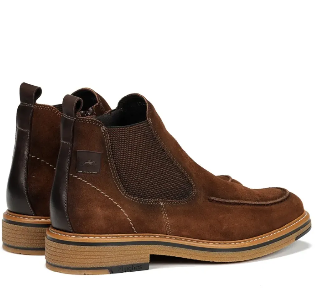 Hot Fluchos KASPER F1821 Brown Ankle Boot
