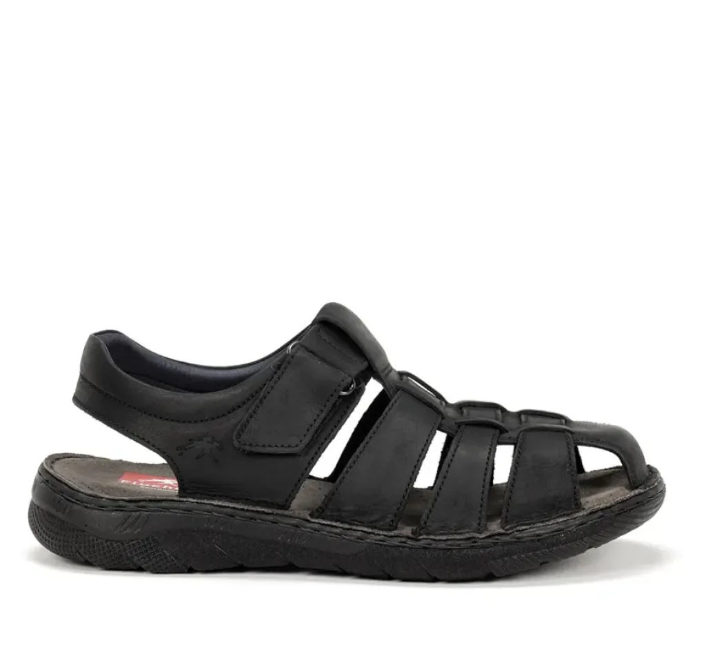 Cheap Fluchos KEOPS F1754 Black Sandal