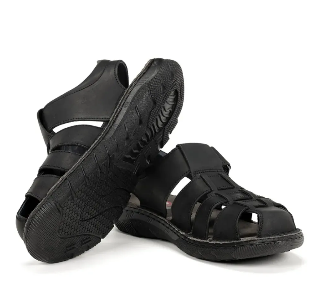 Cheap Fluchos KEOPS F1754 Black Sandal