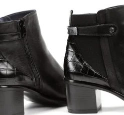 Discount Fluchos LEXI D8359 Black Ankle Boot