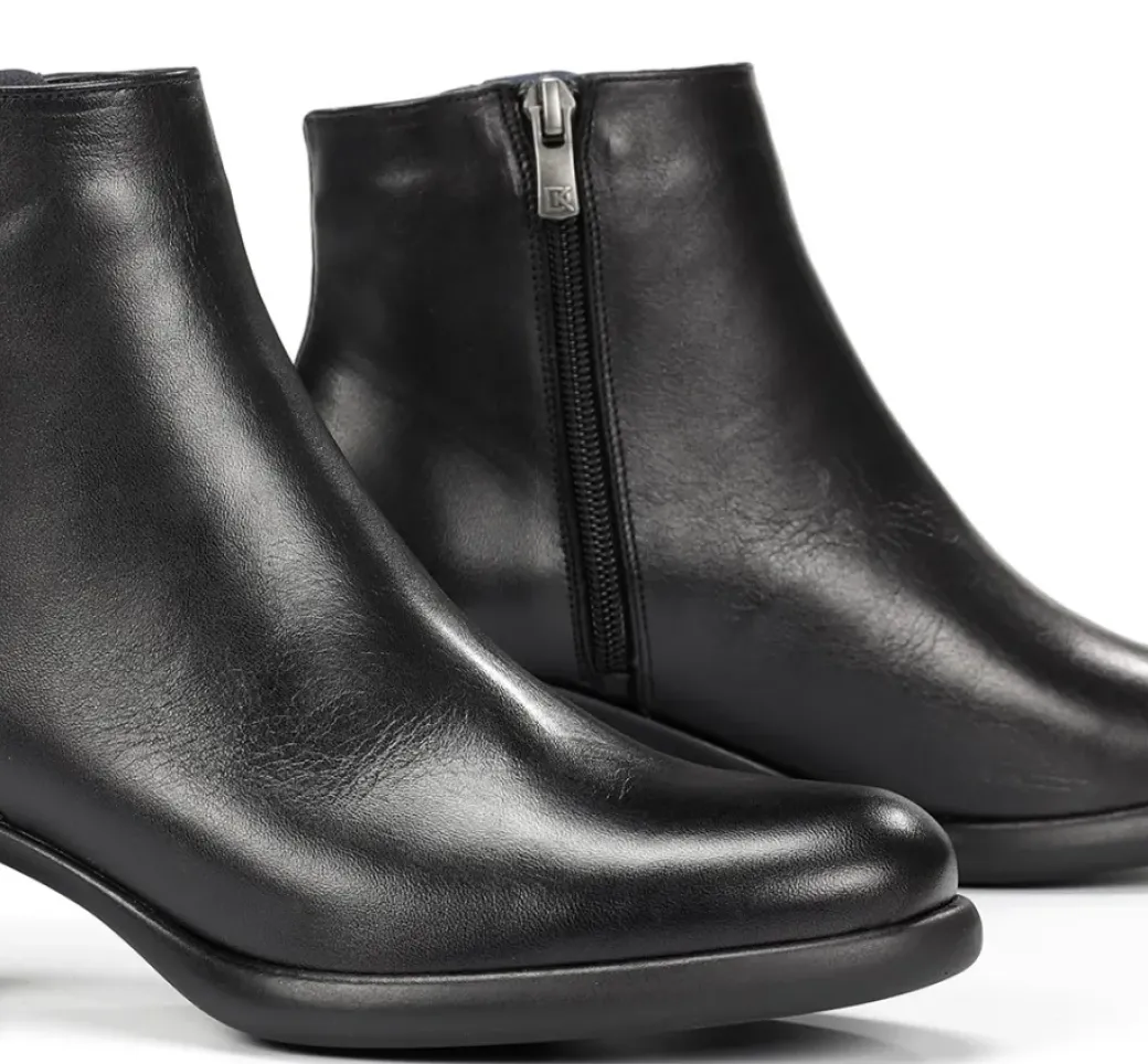 Best Sale Fluchos MACY D9372 Black Ankle Boot