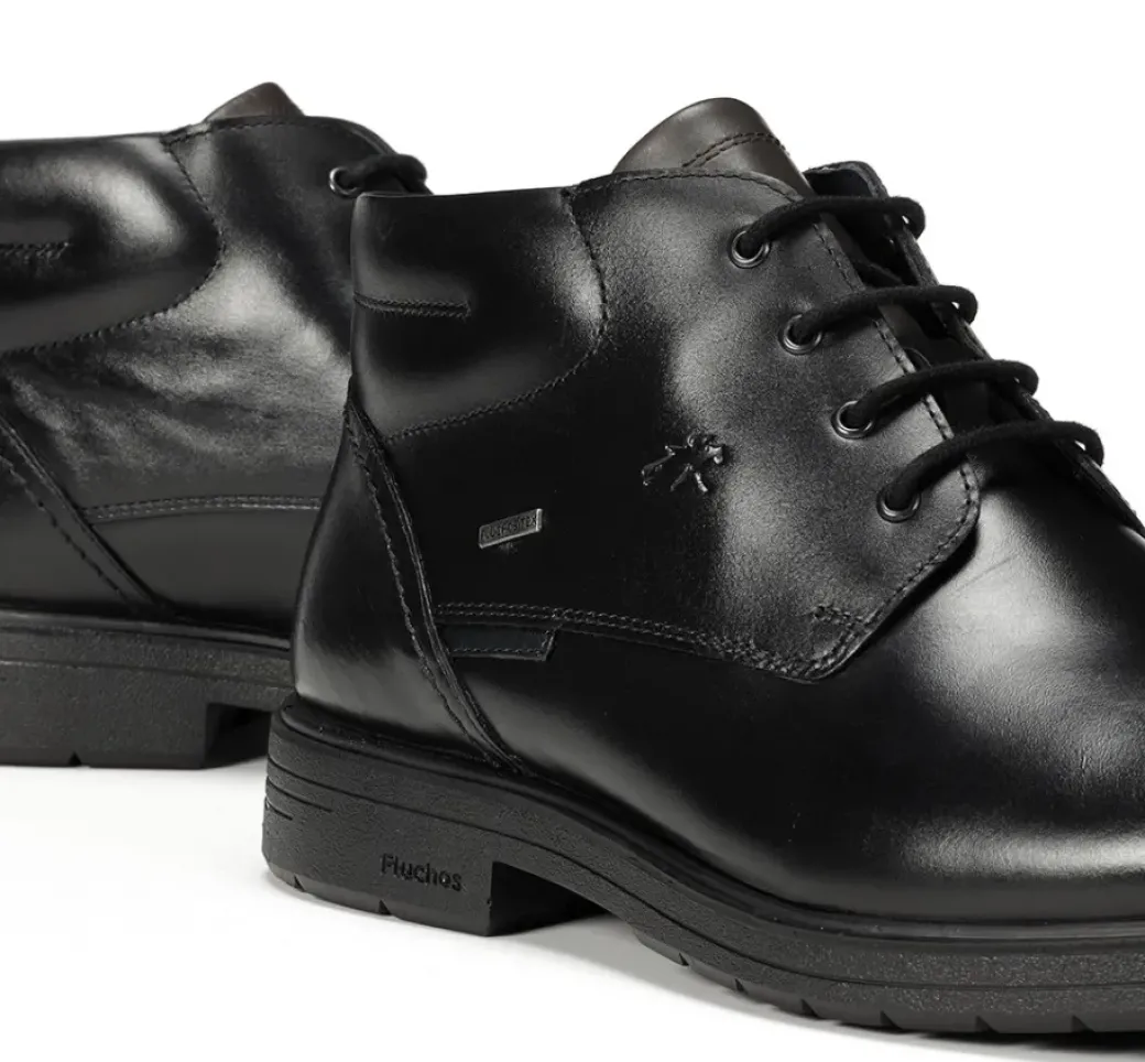 New Fluchos MAGNUS F1305 Black Ankle Boot