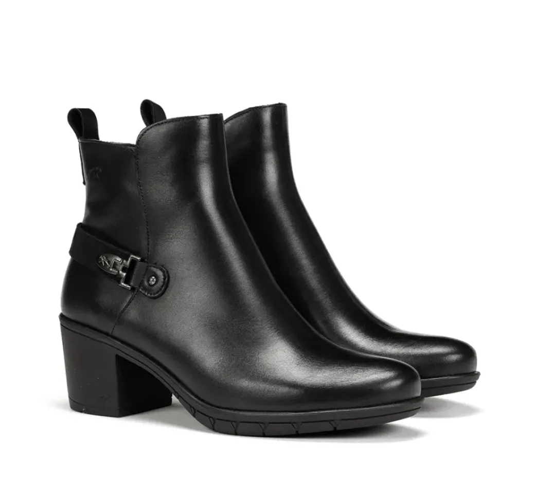 Cheap Fluchos NYDIA F1798 Black Ankle Boot