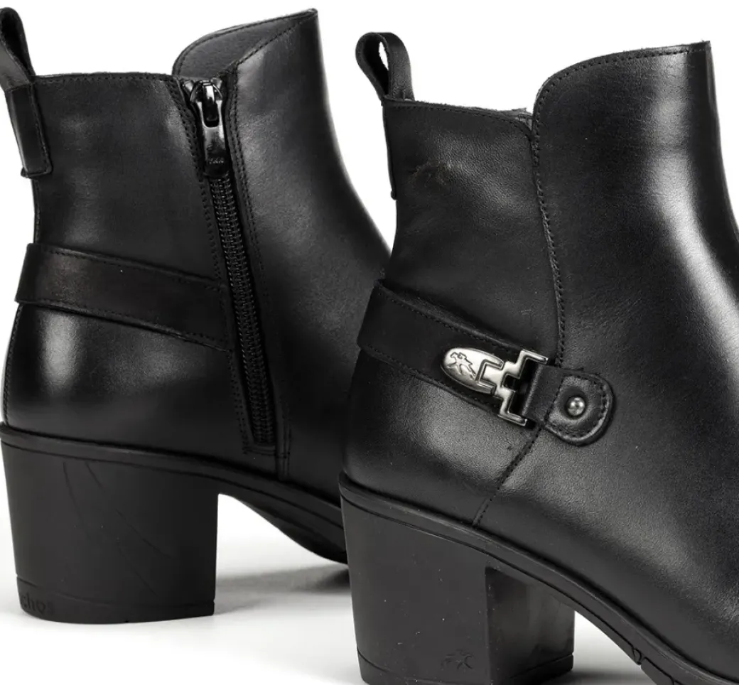 Cheap Fluchos NYDIA F1798 Black Ankle Boot