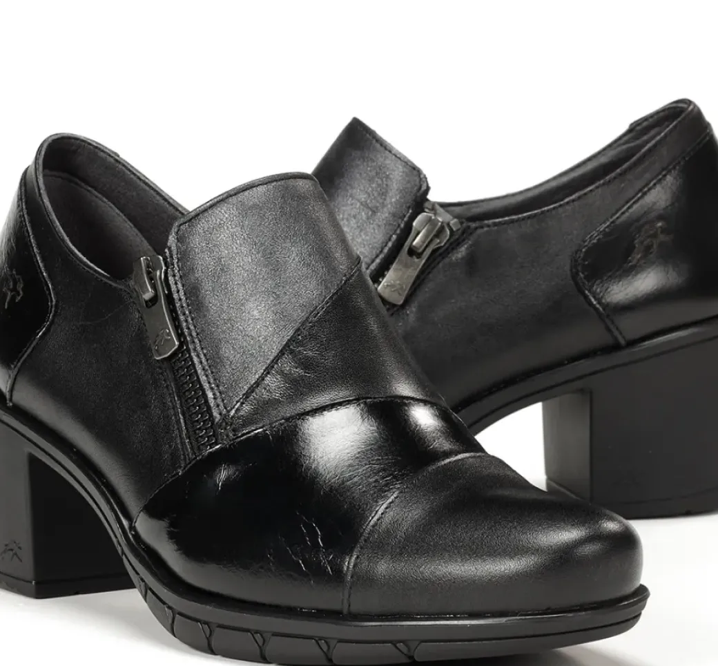 Fashion Fluchos NYDIA F1802 Black Slip On