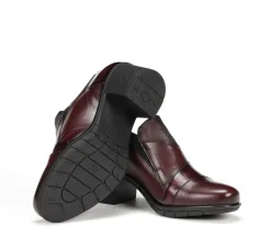 Fashion Fluchos NYDIA F1802 Burgundy Slip On
