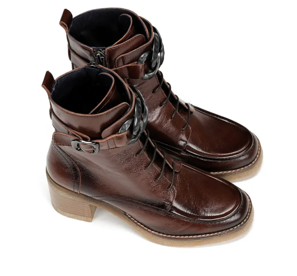 Flash Sale Fluchos OPRAH D9188 Brown Ankle Boot
