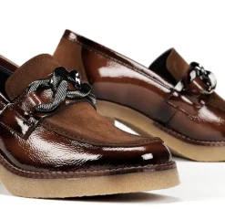 Sale Fluchos OPRAH D9193 Brown Moccasin