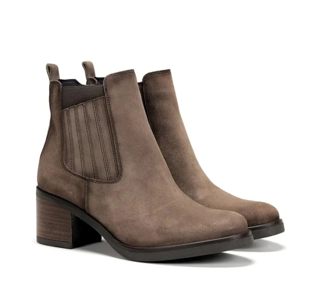 Clearance Fluchos ROX D8326 Taupe Ankle Boot
