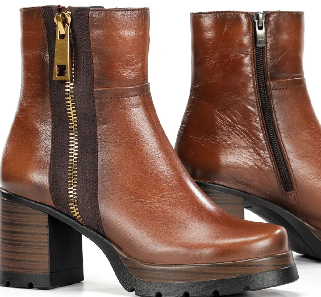 Outlet Fluchos SAFE D9413 Brown Ankle Boot