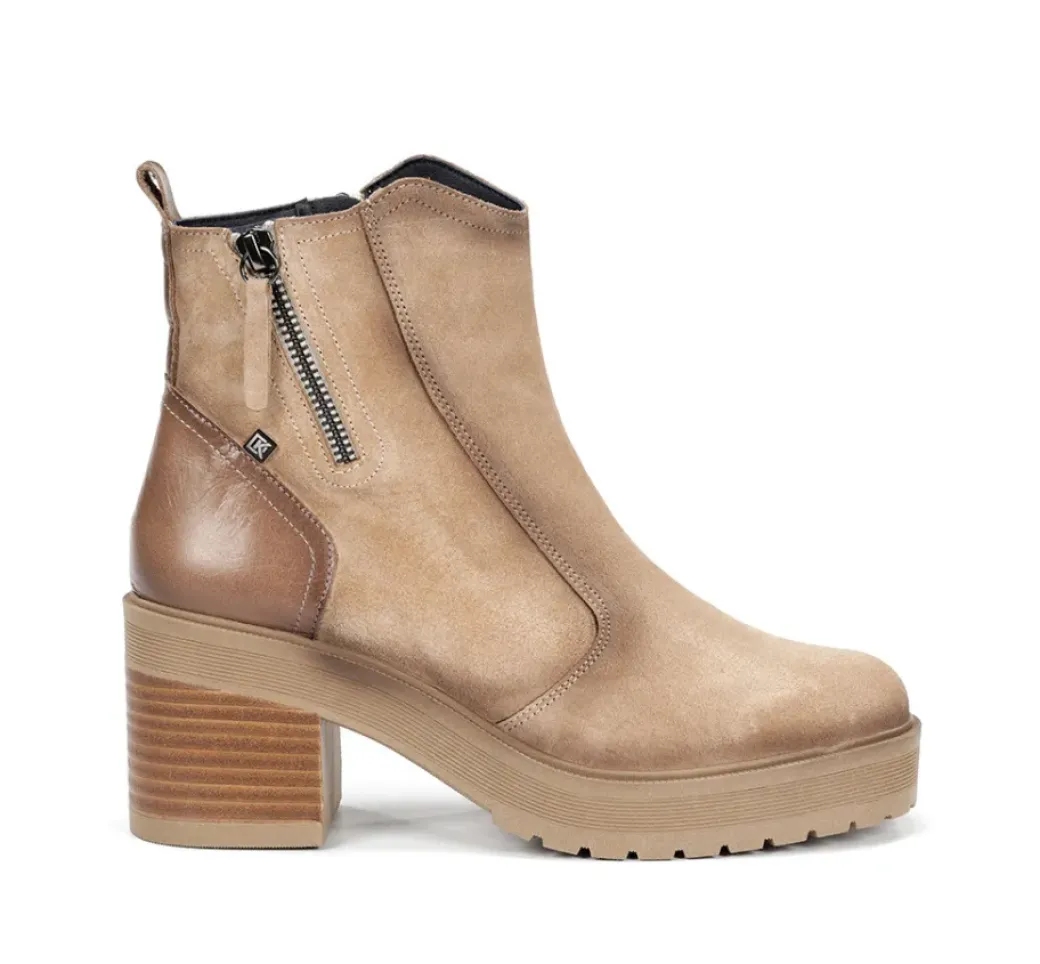 Cheap Fluchos SARAH D9353 Taupe Ankle Boot