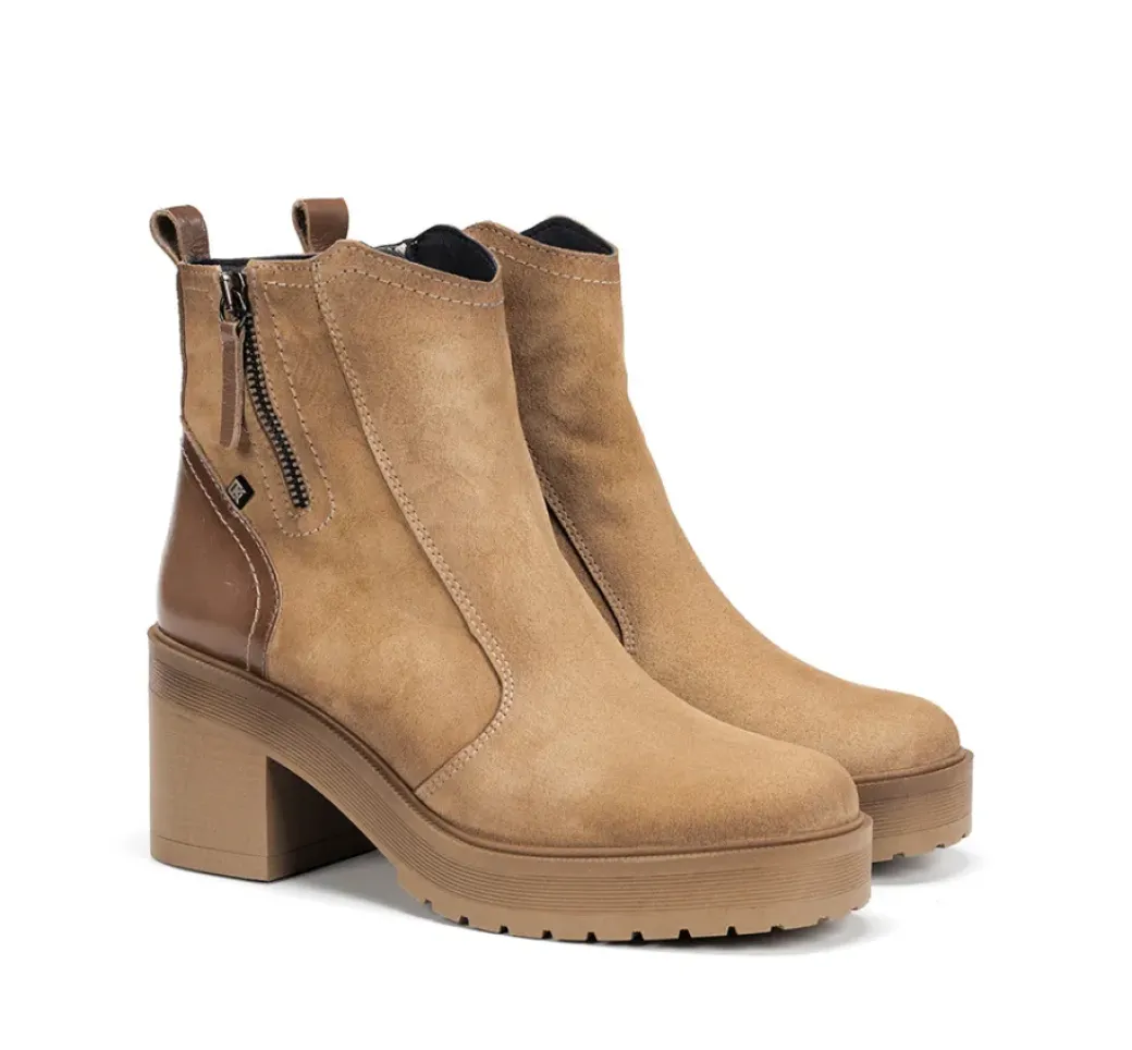 Cheap Fluchos SARAH D9353 Taupe Ankle Boot