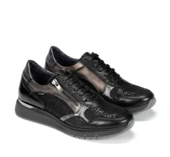 Cheap Fluchos SERENA D9213 Black Sneaker