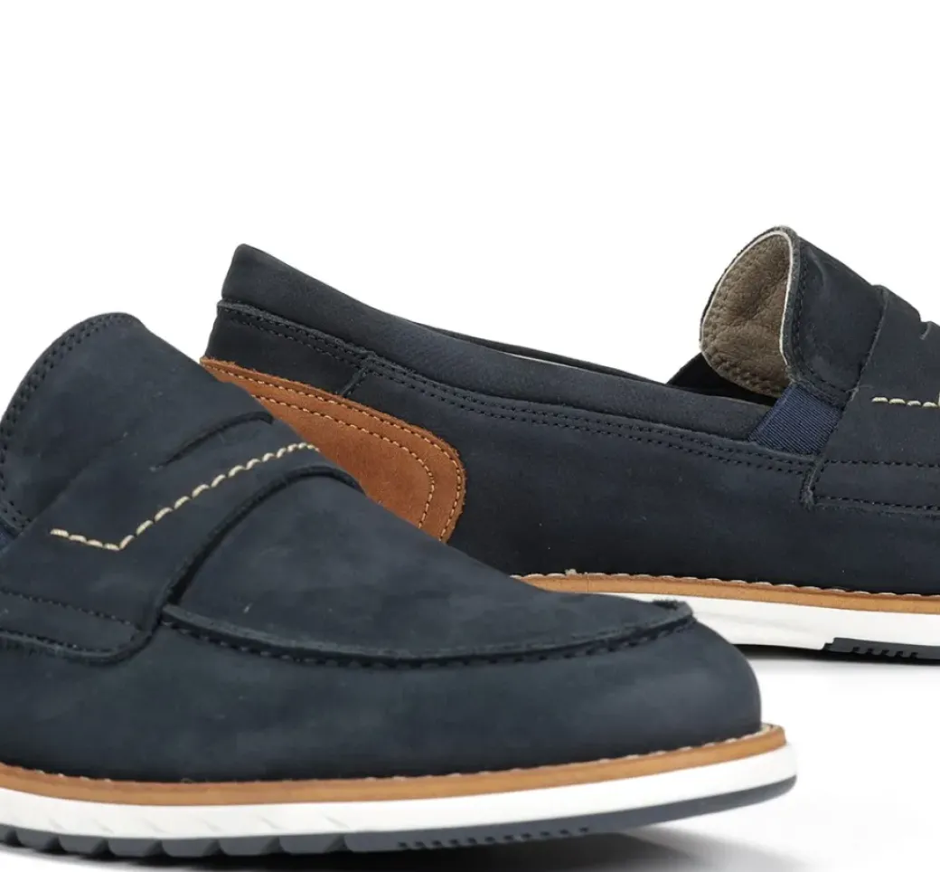 Cheap Fluchos TAYLOR F1980 Blue Moccasin