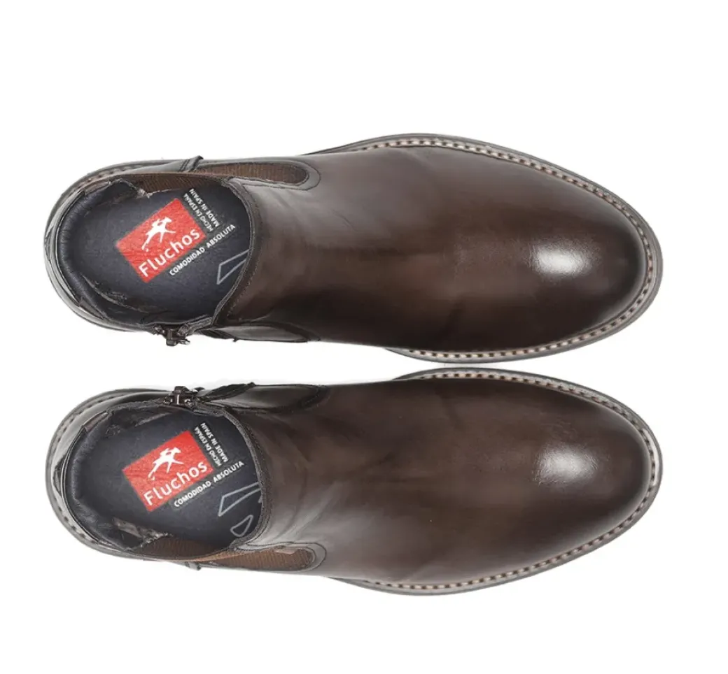 Clearance Fluchos TERRY F1343 Brown Ankle Boot