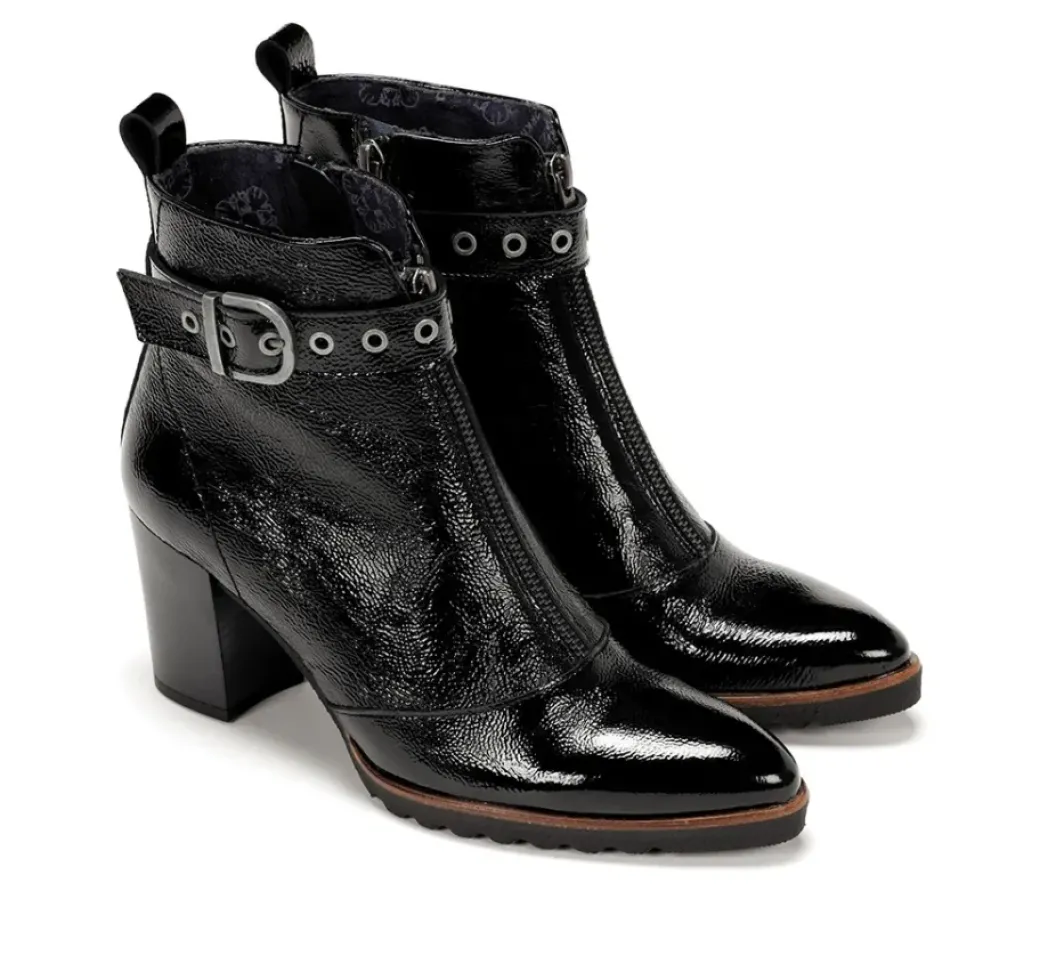 Best Fluchos THAIS D8300 Black Ankle Boot